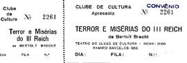 Ingresso - Terror e Miséria do III Reich 1