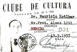 Carteira de Sócio Mauricio Kotlhar