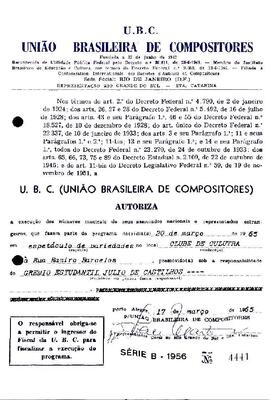 UBC - Espetáculo de Variedades