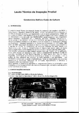 Laudo Técnico de Inspeção Predial