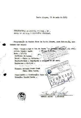 Certificado de Censura - Apaga a luz e faz de conta que estamos bebados