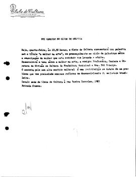 Nota - Palestra de Eni Camargo