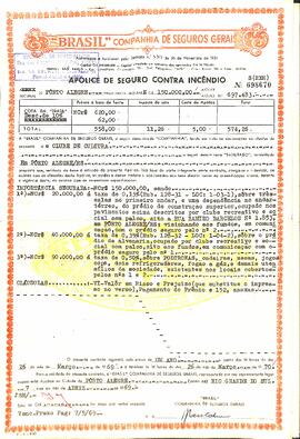 Apolice de Seguro de 1970