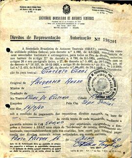 SBAT - Dir. Representação - Concerto Coral