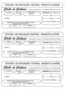 Oficina de iniciação teatral infanto-juvenil