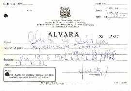 Alvará Apresentações Teatrais