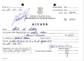 Alvará Espetáculos Artísticos