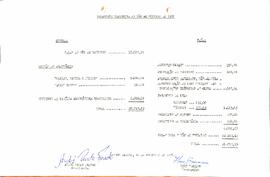 Balancete de Outubro