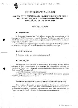 Concurso Monumento Desaparecidos Políticos