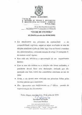 Registro de Atas da Assembléia