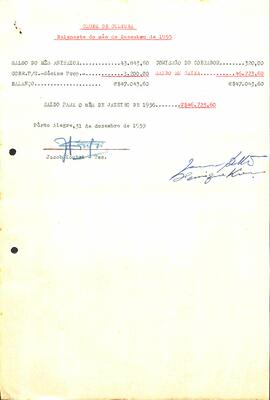 Balancete de dezembro