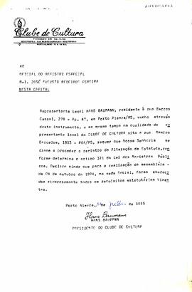 Registro de Alteração de Estatuto - 1995