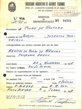 SBAT - Dir. Representação - Recital do Coral de Câmara