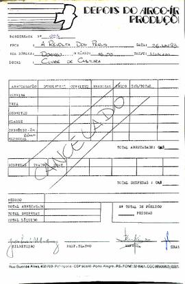 Bordero -  A revolta dos perus