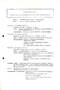 Seminário - Fontes Alternativas de Energia