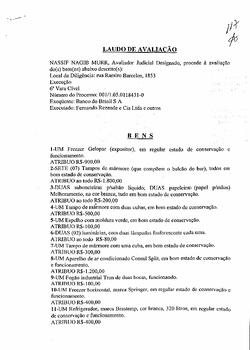 Laudo de Avaliação de Bens