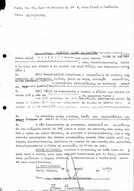 Acordo Ação do Condomínio