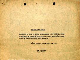 Recibo de pagamento de uso da sala pela Casa do Poeta