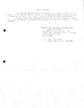 Síntese de emendas apresentadas pela dep. Jussara Cony