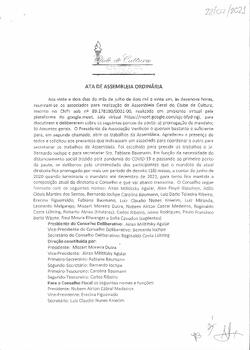 Ata do Conselho Deliberativo - 22/07/2022