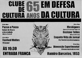 Clube de Cultura - 65 anos em defesa da cultura