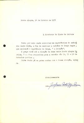 Solicitação de Cedência de espaço - Grupo Magia