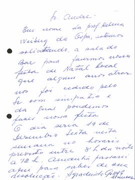 Solicitação de Cedência de espaço - Helena Weinberg