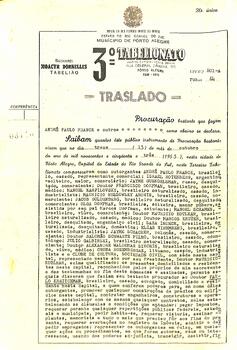 Procuração de Compra do Imóvel - 1953