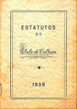 Estatuto do Clube de Cultura -  1958