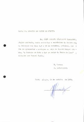 Solicitação de Cedência de espaço - Jose Augusto Hernandez