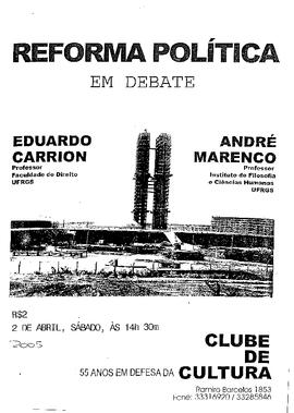 Reforma política em debate