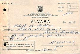 Alvará de Funcionamento - 1965