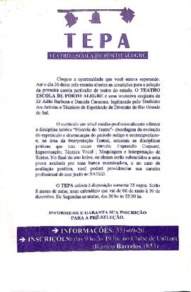 Teatro Escola de Porto Alegre - TEPA