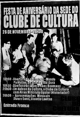 Festa de aniversario da sede do Clube de Cultura