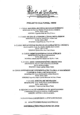 Projeto Cultural 1999