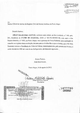 Solicitação de Registro de Ata