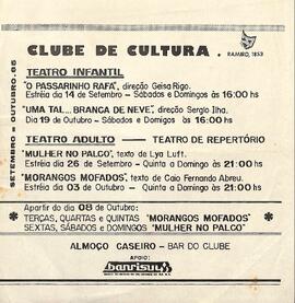 Programa set/out 1985