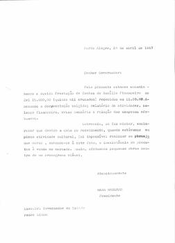 Prestação de Contas 1987