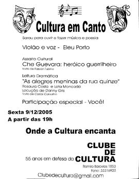 Cultura em canto