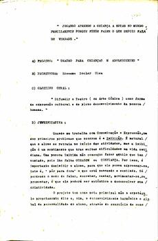 Teatro para crianças e adolescentes