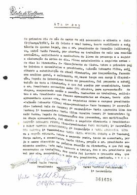 Ata do Conselho Deliberativo nº 203