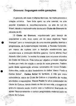 Mostra do Clube de Gravura