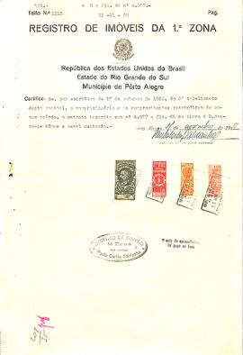 Registro do Imóvel - 1955