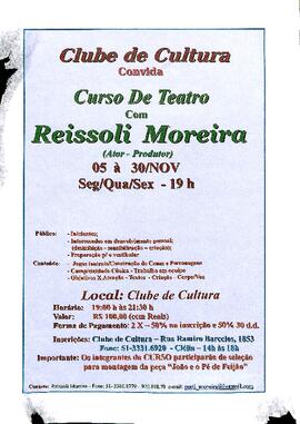 Curso de Teatro com Reissoli Moreira