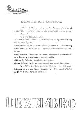 Impressões sobre Cuba