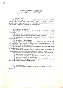 Jogos de iniciacao teatral