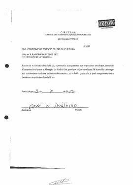 Comunicado aos Condôminos - 03/07/2012