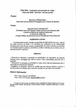 O Centenário do Avião