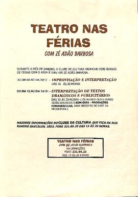 Teatro nas Férias