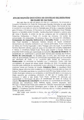 Ata do Conselho Deliberativo - 07/01/2017